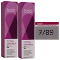 Produktbild: Londa Professional permanente Cremehaarfarbe Extra Rich 2 x 60 ml 7/89 mittelblo