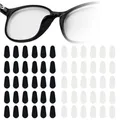 Produktbild: 30 Paar Nasenpads Brille Selbstklebend,Anti Rutsch Brillenpads,Brillen Nasen pads Silikon für Vollrahmen Brillen & Sonnenbrillen(1 mm Transparent + Schwarz)