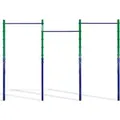 Produktbild: CCLIFE Reckstange Outdoor Turnreck bis 150kg Höhenverstellbar Dreifache Grün Blau