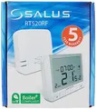 Produktbild: Salus RT520RF Batteriebetriebener Digital Programmierbarer Funk-Raumthermostat Funk-Thermostat mit großem Display, Weiß, 118 x 95 x 26 mm
