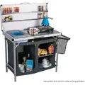 Produktbild: Profi Campingküche - XL Arbeitsplatte, Spülbecken und Gewürzregal Kampa FK0001 - Schwarz/Grau