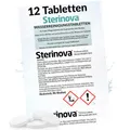 Produktbild: JB White Puritabs Sterinova 12x Wasser Rudergerät Tabletten gegen Algen, extra konzentriert, Chlortabletten zB geeignet für WaterRower, SportPlus, Skandika Wasserrudergerät (2 x 6)