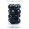 Produktbild: 16 Weihnachtskugeln 35mm Glas Christbaumkugeln Weihnachtsbaumkugeln dunkelblau