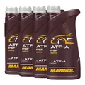 Produktbild: 4 (4x1) Liter MANNOL ATF-A Automatik Getriebeöl / Automatiköl / GM Suffix A