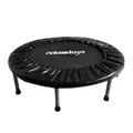 Produktbild: Relaxdays Indoor Trampolin, Ø 95 cm, faltbares Minitrampolin bis 100 kg, Sport & Gymnastik, Fitnesstrampolin, schwarz