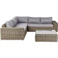 Produktbild: Beliani Lounge Set PALERMO Braun Grau