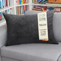 Produktbild: Selfitex XXL Breitcord Sofakissen 60x80 cm, Couchkissen mit Füllung und Bezug, edler Cord Stoff, extra weich und dekorativ, modische Breit Cord Optik, superweiche Kissen, Moderne Farben (Anthrazit)