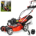Produktbild: Benzin Rasenmäher Antrieb 46 cm Schnittbreite 3,7PS mit Elektrostart Mulch Mäher