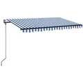 Produktbild: vidaXL Markise Automatisch Einziehbar 400x350 cm Blau und Weiß