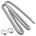 Produktbild: Abgasschlauch Edelstahl Auspuff Schalldämpfer Auto Diesel Heizung 200 cm