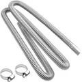Produktbild: Abgasschlauch Edelstahl 200cm Abgasrohr Auspuff Schalldämpfer Auto Standheizung