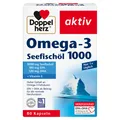 Produktbild: Doppelherz Omega-3 Seefischöl 1000 - EPA/DHA für Herzfunktion - 80 Kapseln