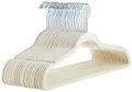 Produktbild: Amazon Basics Schmale und rutschfeste Kleiderbügel für Hemden/Anzug/Kostüm, Elfenbeinfarbe, 30er-Pack