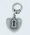 Produktbild: Charm Charms Anhänger von Fossil Herz mit Schlüsselloch 1 Farbe silber Edelstahl