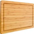 Produktbild: Blumtal Schneidebrett Bambus XXL mit Saftrille 45 cm x 30 cm x 2 cm