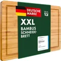 Produktbild: Blumtal Schneidebrett aus 100% Bambus - antiseptisches Holz-Brett mit Saftrille, Holz-Brettchen, 45x30x2cm