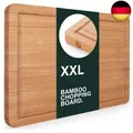Produktbild: Blumtal Schneidebrett aus 100% Bambus - 2cm dickes Holzbrett antibakterielle  NE