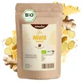 Produktbild: Bio Ingwerpulver (500g) | Ingwer gemahlen | Ingwerwurzel gemahlen perfekt fuer Ingwertee Ingwertinktur Ingwerwasser oder zum Kochen