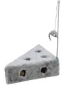 Produktbild: Trixie Cat's Cheese with playing rod & toy balls plush 36 × 8 × 26/26 cm grey