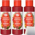 Produktbild: Hela Curry Gewürz Ketchup leicht scharf 3er Pack 3x300ml Flasche usy Block