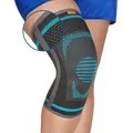 Produktbild: Medosan Kniebandage Kniebandage, elastisch mit Stabilisatoren L