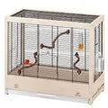 Produktbild: Ferplast Gabbia per Uccelli in legno FSC GIULIETTA 4, Gabbia Canarini, Cocorite e Uccelli esotici, Accessori inclusi, 57 x 30 x h 50 cm.