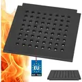 Produktbild: KOTARBAU® Gusseisen Kaminrost 29 x 29 cm Kaminofen Rost Ascherost für Kaminöfen Ofenrost Massiv & Robust Gussrost Eckig