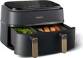 Produktbild: Philips Airfryer 3000 Series Dual Basket inkl. Grillrost + Spieße, schwarz/Kupfer (NA352/04)