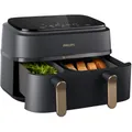 Produktbild: Philips NA352/04 Heißluftfritteuse dunkelgrau/kupfer RapidAir Technologie 2750W