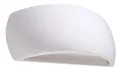 Produktbild: Wandlampe Weiß Keramik 32 cm breit Up Down bemalbar G9 Wandleuchte innen Flur