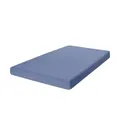 Produktbild: como Boxspring-Stretch-Spannbettlaken  Uni Jersey 3700 ¦ blau ¦ Maße (cm): B: 140