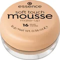 Produktbild: essence cosmetics soft touch mousse make-up, Make Up, Foundation, Nr. 16 matt vanilla, nude, für Mischhaut, weichzeichnend, mattierend, matt, natürlich, vegan, ohne Parfüm, ohne Alkohol (16g)