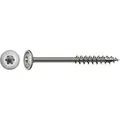 Produktbild: SPAX HI.FORCE, 6 x 100 mm, 100 Stück, Teilgewinde, Tellerkopf, T-STAR plus T30, 4CUT, Edelstahl rostfrei A2
