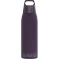 Produktbild: SIGG - Isolierte Trinkflasche - Thermosflasche Shield Therm One Nocturne kohlensäurehaltige Getränke - Auslaufsicher - Spülmaschinenfest - BPA-frei - 90% recycelter Edelstahl - Dunkelviolett - 1L