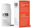 Produktbild: K18 Haarmaske Leave-In Molecular Repair Hair Mask 50ml – Leave-in Haarmaske für, geschädigtes Haar – intensive Haarpflege bei chemisch behandeltem Haar, Hitze-Styling & mechanischer Belastung, 4 Minuten Einwirkzeit