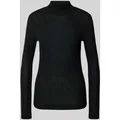 Produktbild: Rich & Royal Longsleeve aus Viskose-Mix mit Stehkragen in Black, Größe L