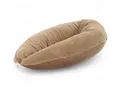 Produktbild: HOBEA-Germany Stillkissen Stillkissen Cord taupe, BIO-Baumwolle - XXL 190cm - Babynest mit Holzknopf - komplett waschbar