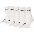 Produktbild: Head Kurzsocken Unisex Socken 5er Pack Baumwolle (Packung, 5er Pack) weiß 39-42