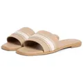 Produktbild: Tommy Hilfiger FLAT MULE WEBBING Pantolette Sommerschuh, Flats mit modischem Kontrastbesatz braun 40 EU