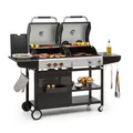 Produktbild: Gasgrill Barbecue Garten Grillwagen BBQ 3 Brenner SNAP-Jet  8,5 kW Edelstahl