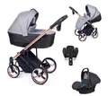Produktbild: Coletto Kombi-Kinderwagen Fado 5 in 1 inkl. Sportsitz, Autositz, Iso und Zubehör in 10 Designs