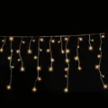 Produktbild: Gartenpirat Eisregen LED Lichterkette 24 m 960 LED warmweiß Weihnachtsbeleuchtung Timer außen innen