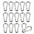 Produktbild: 16 Stück Karabinerhaken Edelstahl M4 Federschnalle Karabiner Klein Carabiner Schnapphaken Edelstahl 304 für Verbinden und Befestigen und Aufhängen