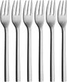 Produktbild: WMF Kuchengabel Nuova (6 Stück), 6-tlg., 16 cm, Cromargan Edelstahl rostfrei 18/10, Geschenkverpackung