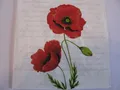 Produktbild: 3 lose Servietten Mohnblume mit Schrift, Proud Poppy
