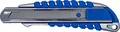 Produktbild: SIGA Profi Cuttermesser aus robustem Metall | ergonomische Gummierung | Übergriffschutz | für Standard 18mm Abbrechklingen | Teppichmesser | Universalmesser