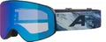 Produktbild: ALPINA FERNIE Q-LITE - Verspiegelte Skibrille für Kinder, Kontrastverstärkende & Polarisierte OTG Gläser, ideal für Brillenträger, Mit 100% UV-Schutz, black-blue matt/blue