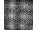 Produktbild: Glasmosaik CUBA 01B schwarz 30,5x30,5 cm