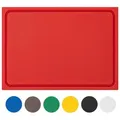 Produktbild: MUVELL Schneidebrett Kunststoff, Rot, 60x40x2 cm, mit Saftrille, EXTRA dick, Kunststoff, (Stück, 1-St., Schneidebrett), messerschonend,Saftrille,Extra Dick rot 40 cm x 60 cm x 2 cm