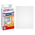Produktbild: tesa Insect Stop Comfort Fliegengitter für Fenster - Insektenschutz mit Klettband selbstklebend - Fliegen Netz ohne Bohren - 130 cm x 130 cm - Weiß (Leichter Sichtschutz)